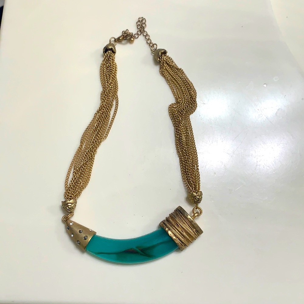 Funky multi strand necklace